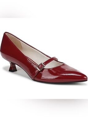 Women’s Patent Mary Jane Kitten Heel Pumps - Red NWT